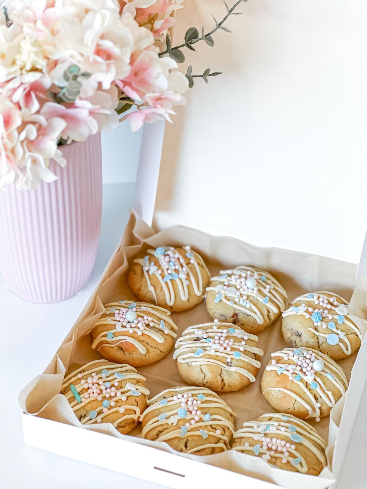 Caja cookies revelación de género